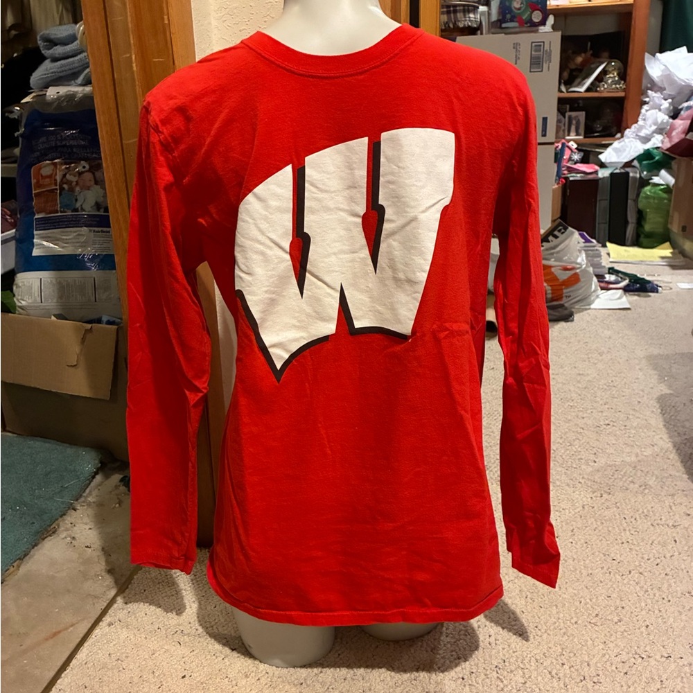Red Long Sleeve Wisconsin Shirt